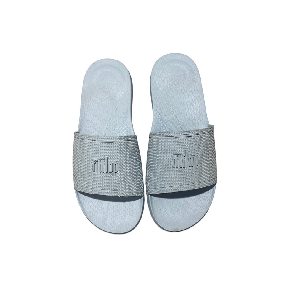 Light Blue Rubber Slides iQushion Ergonomic Size 11 by FitFlop